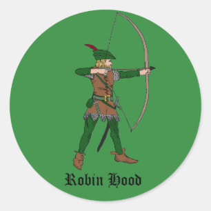 Rond Sticker Robin Hood