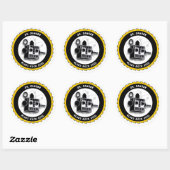 Rond Sticker Robot Dr Danger (Feuille)