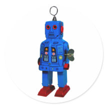 STICKER ROBOT ROUGE