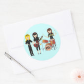 Rond Sticker Rock Girls (Enveloppe)
