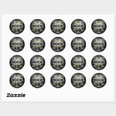 Rond Sticker Rock=Life 'Vintage Rock' (Feuille)