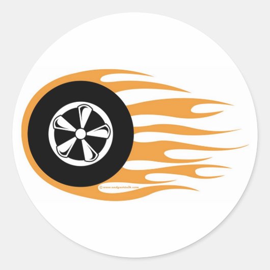 Rond Sticker Rockabilly (Devant)