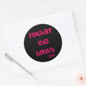Rond Sticker Rockin The Hawk (Enveloppe)