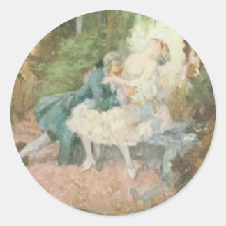 Rond Sticker Romance
