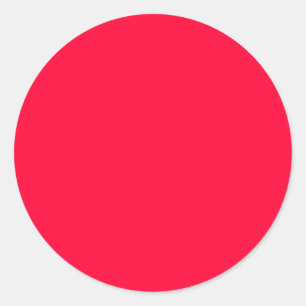 Rond Sticker rond, Couleur solide, Rouge