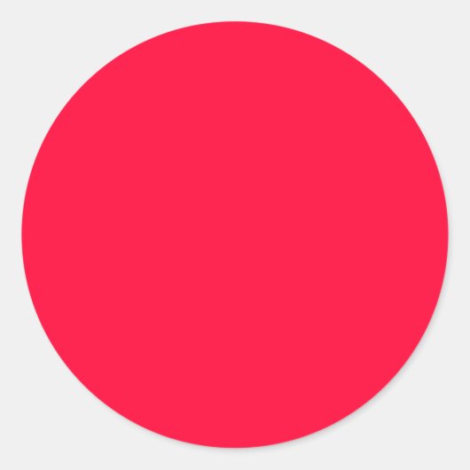 Rond Sticker rond, Couleur solide, Rouge (Devant)