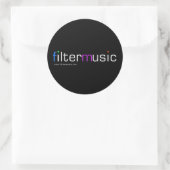 Rond sticker ronde FilterMusic (Sac)