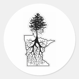 Rond Sticker Roots du Minnesota