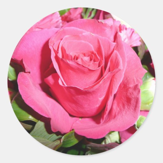 Rond Sticker rose (Devant)