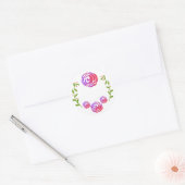 Rond Sticker rose (Enveloppe)