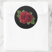Rond Sticker Rose Black Pearl (Sac)