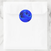 Rond Sticker Rose bleu (Sac)