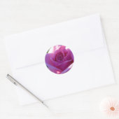 Rond Sticker Rose de perfection rose (Enveloppe)