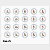 Rond Sticker rose Doily (Feuille)