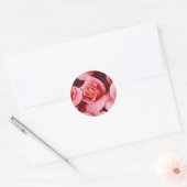 Rond Sticker rose Elegance (Enveloppe)