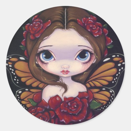 Rond Sticker "Rose Fairy" (Devant)