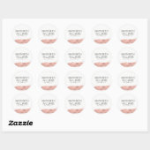 Rond Sticker Rose Gold (Feuille)
