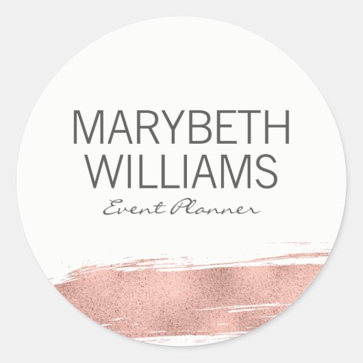 Rond Sticker Rose Gold (Devant)