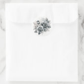 Rond Sticker Rose gris (Sac)