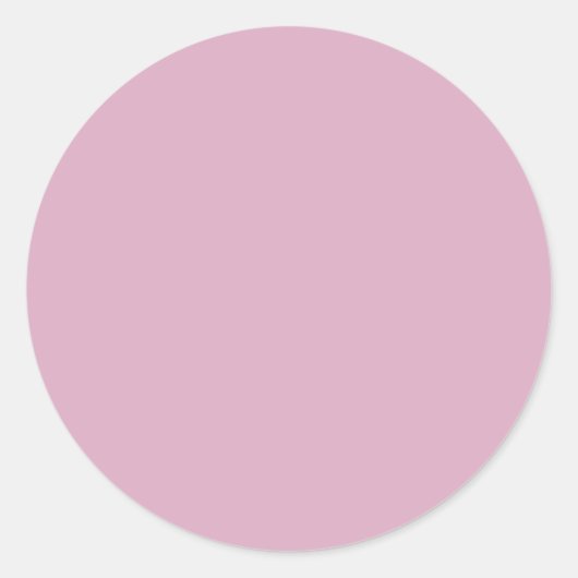 Rond Sticker rose lavande mignon (Devant)