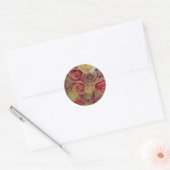 Rond Sticker rose Mariage Enveloppe (Enveloppe)
