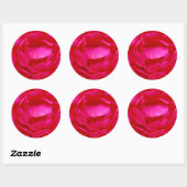 Rond Sticker rose - Personnalisable (Feuille)