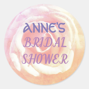 Rond Sticker rose PhotoBridal Douche