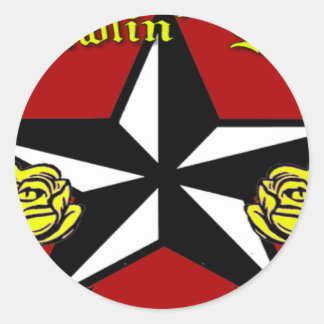 Rond Sticker Rose Ramblin