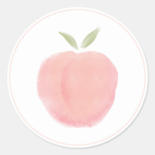 Rond Sticker Rose Sweet Peach