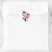 Rond Sticker Rose victorien doux (Sac)