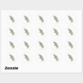 Rond Sticker Rosemary Sprg Illustration Classic Round (Feuille)