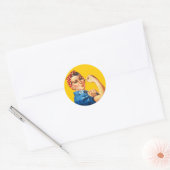 Rond Sticker Rosie Riveter (Enveloppe)