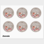Rond Sticker Rosy (Feuille)