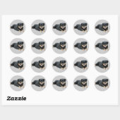 Rond Sticker Rottweiler (Feuille)