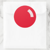 Rond Sticker rouge brillant de Noël (Sac)
