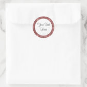 Rond Sticker rouge foncé (Sac)