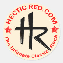 Sticker rouge Hectique