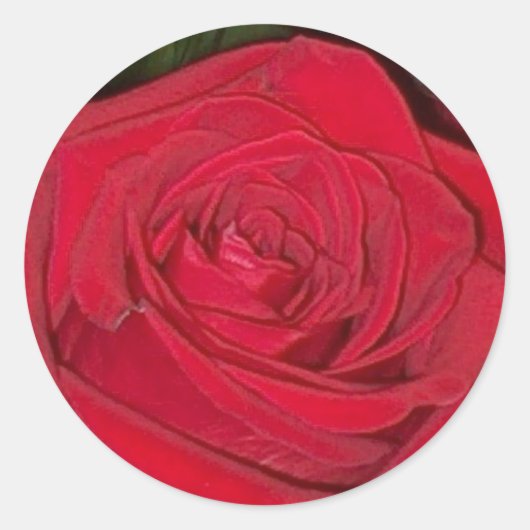 Rond Sticker rouge radiant (Devant)