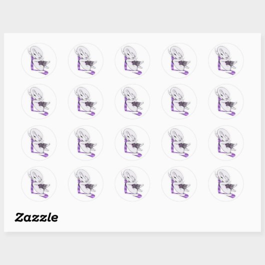 Rond Sticker Roxy (Feuille)
