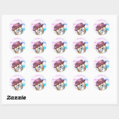 Rond Sticker Royal Corgi Classic Round (Feuille)