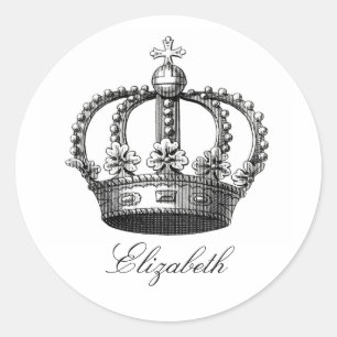 Rond Sticker Royal Crown Round