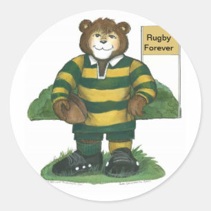 Rond Sticker Rugby