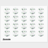 Rond Sticker Rustic Lavender Merci Favoriser (Feuille)