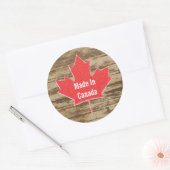 Rond Sticker Rustique Fabriqué Au Canada (Enveloppe)