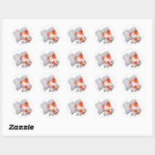Rond Sticker Ryukin Goldfish (Feuille)