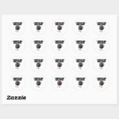 Rond Sticker S Confusion (Feuille)