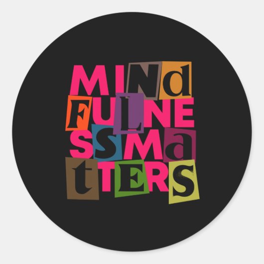 Rond Sticker S Mindfulness (Devant)
