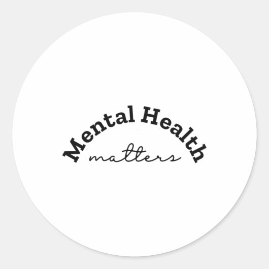 Rond Sticker S Santé Mentale24 (Devant)