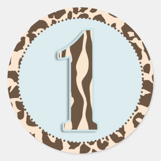 Rond Sticker Safari Boy 2 (Devant)