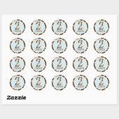 Rond Sticker Safari Boy BLU GIR 2C (Feuille)